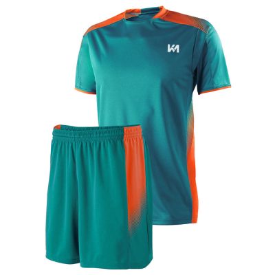 Sea green-Orange New Design Tennis Uniform