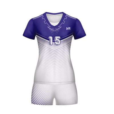 Blue-White Volleyball Uniform