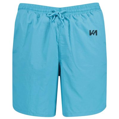 Plain Light Blue Casual Shorts
