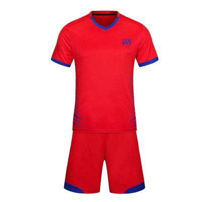 Red-Blue New Design Soccer Uniform