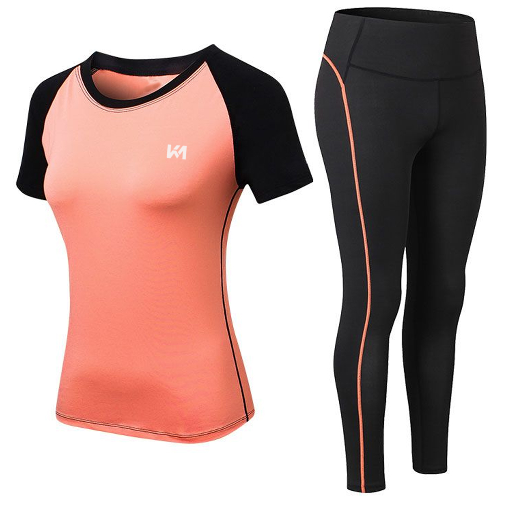 Coral Flow Yoga Set