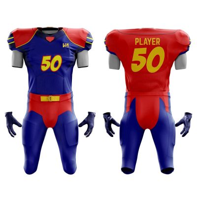 Purple-Red Sublimated American Football Uniforms
