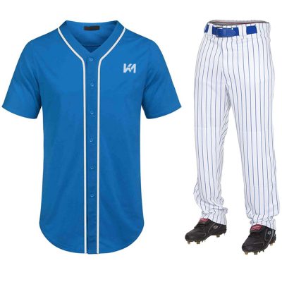 Light Blue Jersey Baseball Uniforms