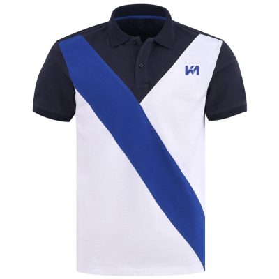 White-Blue-Black Polo Shirt