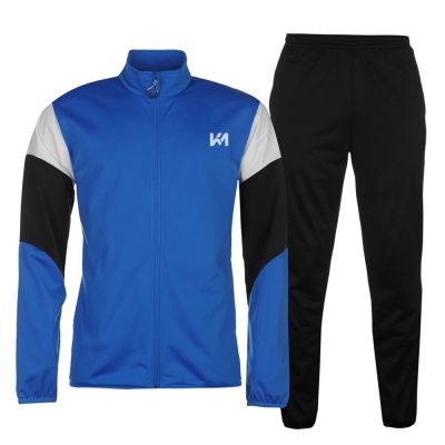 Plain Blue Black-White Stripes Unisex Tracksuit