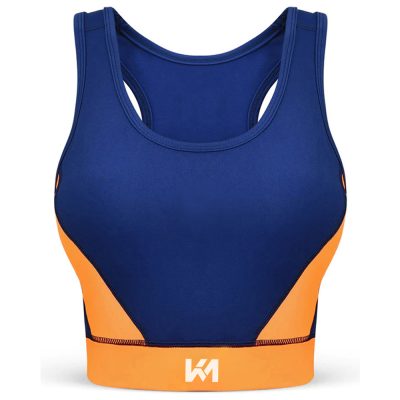 Blue And Orange Vibrant Edge Gym Bras