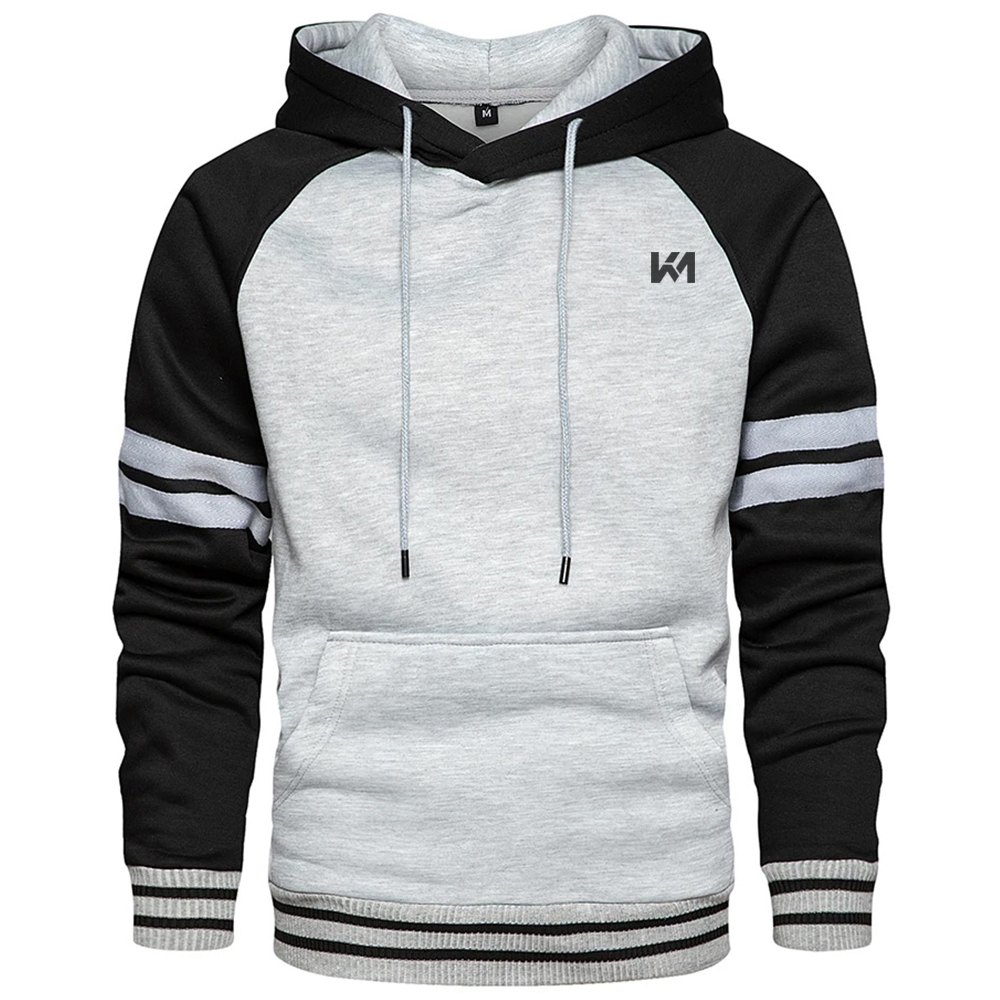 Grey-Black Pullover Unisex Hoodies