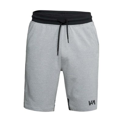 Grey Color Drawstring Men's Workout Shorts