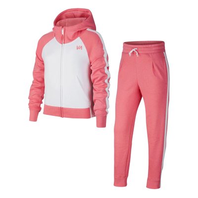 Pink-White Combination Unisex Tracksuit