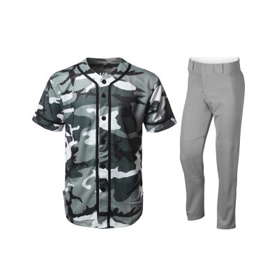 Camo Style Printed Baseball Uniforms
