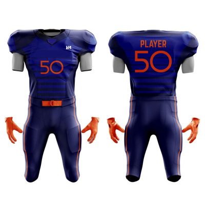 Purple-Black Shaded American Football Uniforms
