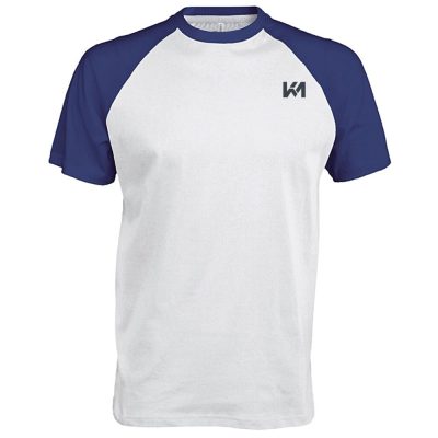 Plain White With Purple Shoulders T-Shirt