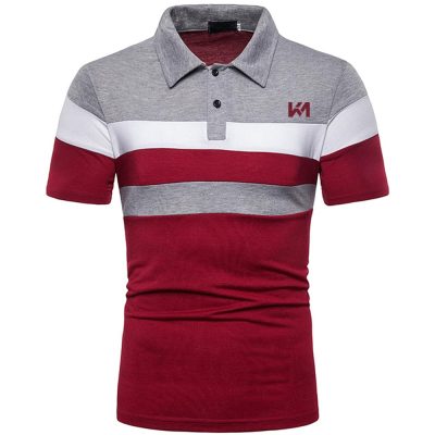 Maroon-Grey New Design Polo Shirt
