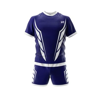 Blue-White Sublimated Rugby Uniforms